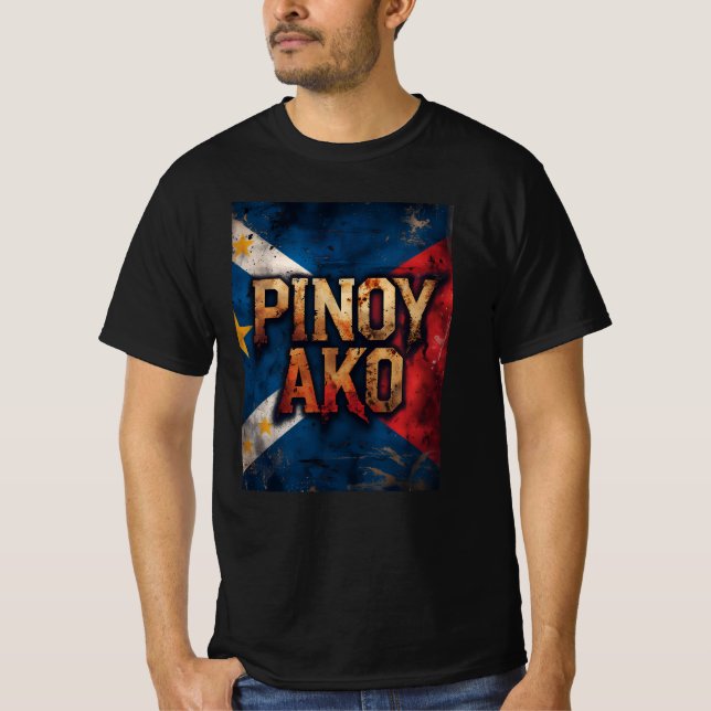 Pinoy Ako Philippines Pride T-Shirt (Framsida)