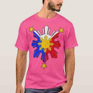 Pinoy Filipino Philippine Flagga Sol - fredstid T Shirt