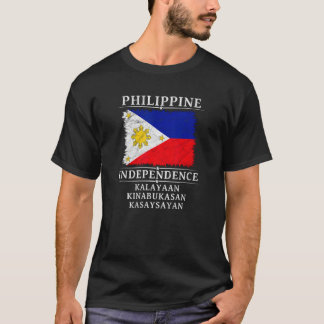 Pinoy Filipino Philippine Independence day Flagga T Shirt