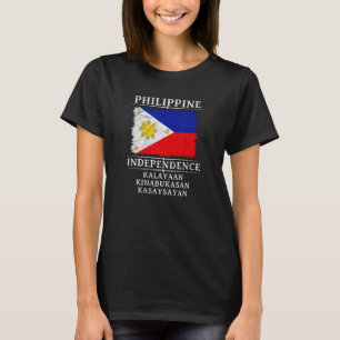 Pinoy Filipino Philippine Independence day Flagga T Shirt