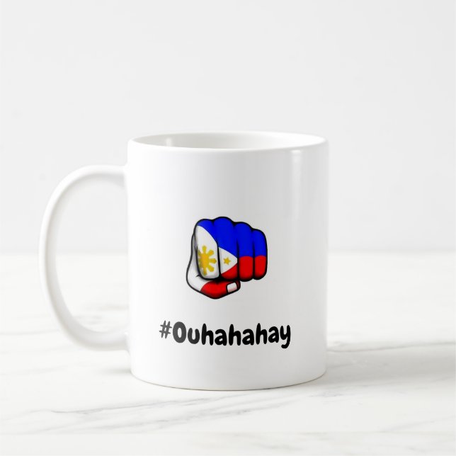 Pinoy Fist Pump Flagga Mugg (Vänster)
