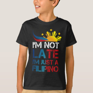 Pinoy Jokes punktlighet Filippinerna T Shirt