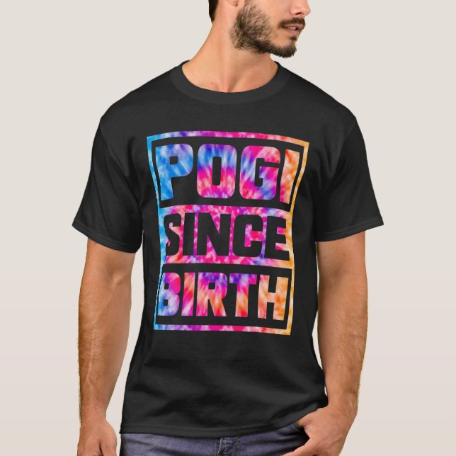 Pinoy Pogi sedan Birth Funny Filipino Tie Dye Boys T Shirt (Framsida)