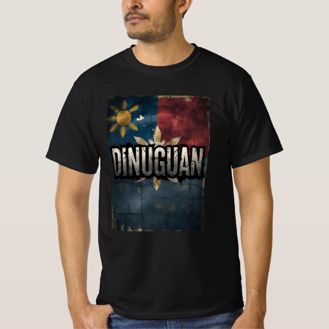 Pinoy Pride Dinuguan Flag T-Shirt - Filippinsk (Framsida)