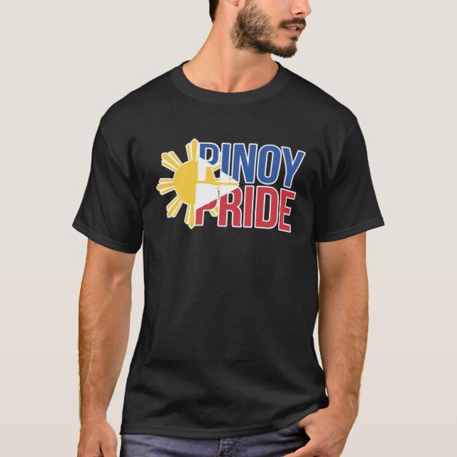 Pinoy Pride Filipino Pinay Philipines T Shirt (Framsida)