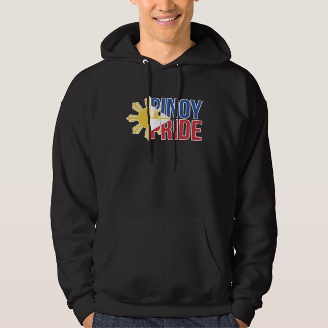Pinoy Pride Filippinsk Pinay Filippinerna Hoodie (Framsida)