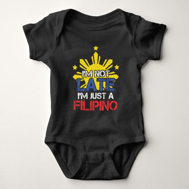 Pinoy Punktlighet Filippinerna T Shirt (Framsida)