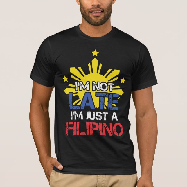 Pinoy Punktlighet Filippinerna T Shirt (Framsida)