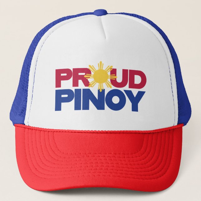 PinoyDesign "Proud Pinoy"-Truckerkeps Keps (Framsida)