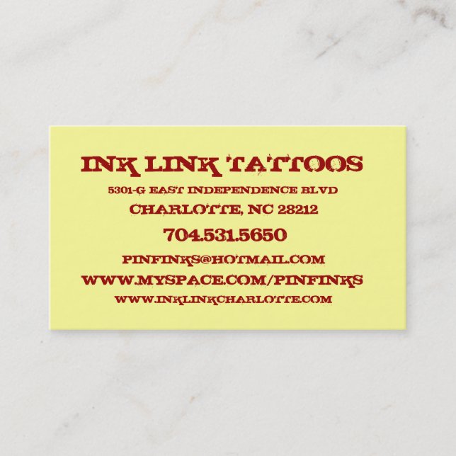 Pins visitkort (Framsida)