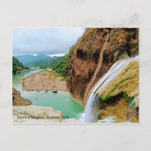 Pinsal Falls i Santa Maria, Ilocos Sur Vykort