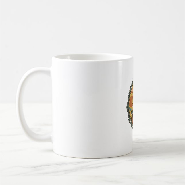 Pinsam Jesus Snubbar Plan Yta Allmän Klunga Kaffemugg (Vänster)