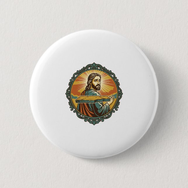 Pinsam Jesus Snubbar Plan Yta Allmän Klunga Knapp (Framsida)