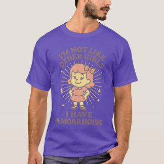 Pinsamt roliga hemorrojder kvinnor vuxen humor G T Shirt