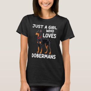 Pinscher Hund Women, bara en flicka som Kärlek Dob T Shirt