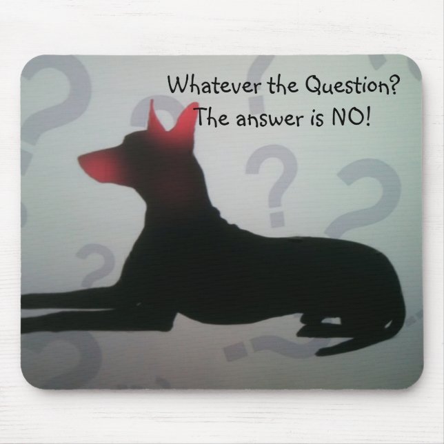 PINSCHER PROBLEM MOUSEPAD MUSMATTA (Framsidan)