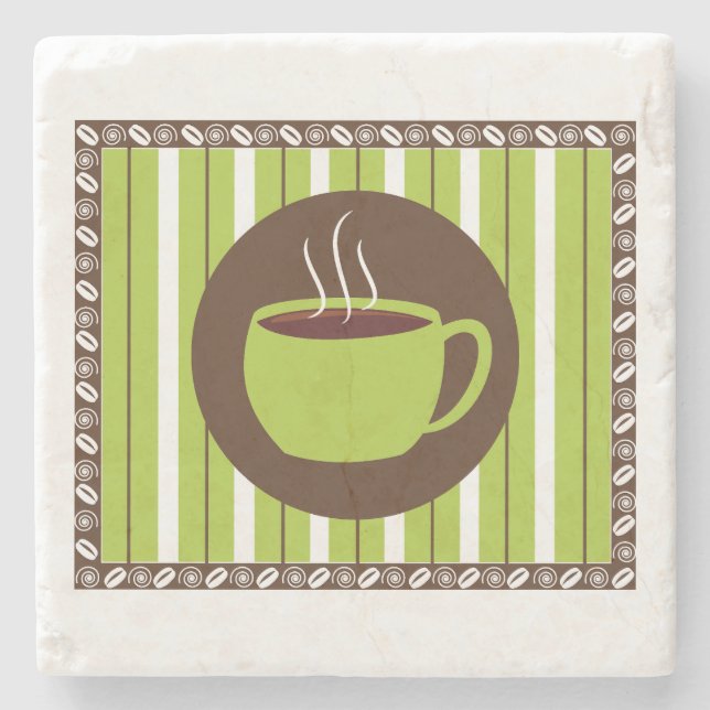 Pinstripe Coffee Stenunderlägg (Framsidan)