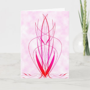 Pinstripe Heart Modern Alla hjärtans dagskort Helgkort