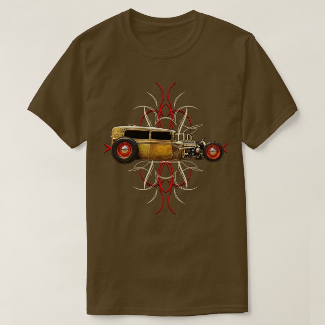 Pinstripe Rat T Shirt (Design framsida)