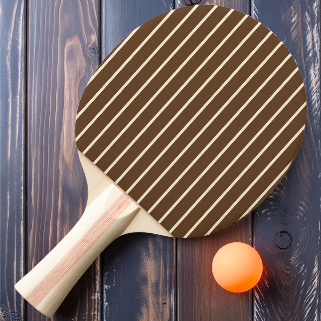 Pinstriping Djup Skogsbrun Färg Pingisracket (Skapare uppladdad)