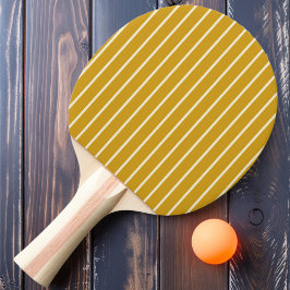 Pinstriping Guld Ockra Färg Pingisracket