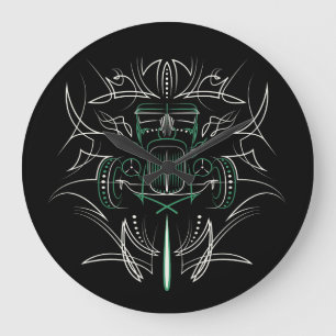 Pinstriping Hot rod Stor Klocka
