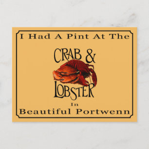 Pint at the Crab and Lobster Vykort