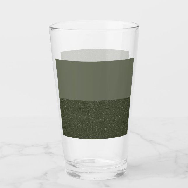 Pint-glas med två-ton Grönt-Anpassningsbar Glaskopp (Framsida)