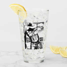 Pint Glass - Coola Fine Art Cowboy BodyBuilder Glaskopp