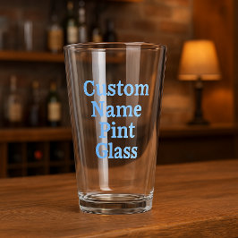 Pint Glass (eget namn) - Personlig Beer Glass Glaskopp