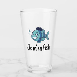 Pint Glass - Je m'en fish Glaskopp