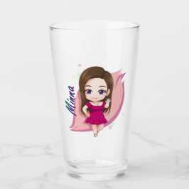Pint Glass - Minna Chibi Glaskopp