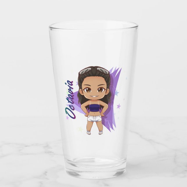 Pint Glass - Octavia Chibi Glaskopp (Framsida)