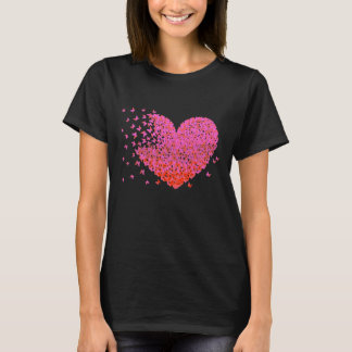Pint Heart Butterflies Heart Tshirt T Shirt