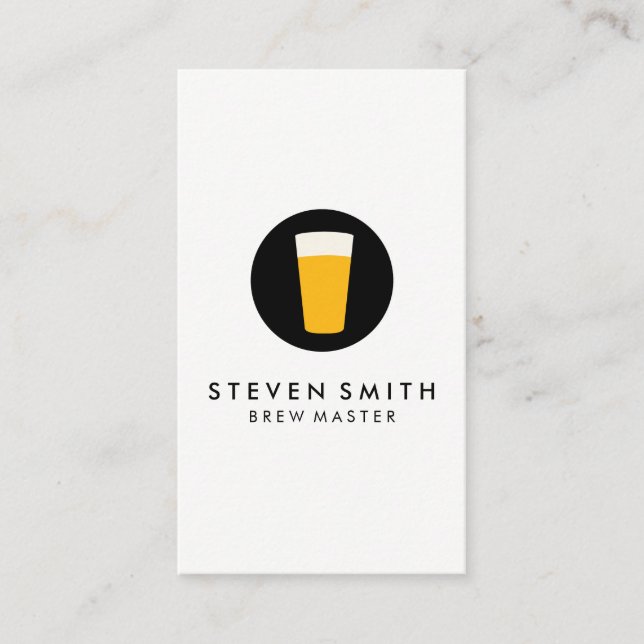 Pint of Beer Logotyp Visitkort (Framsida)