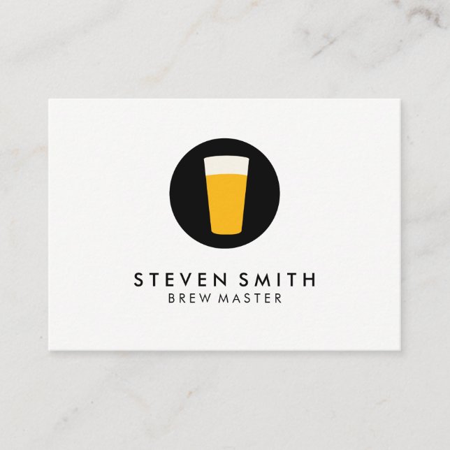Pint of Beer Logotyp Visitkort (Framsida)