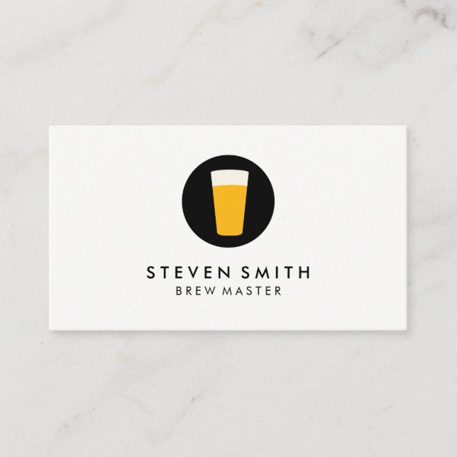 Pint of Beer Logotyp Visitkort (Framsida)