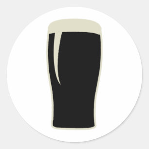 Pint o'Stout Runt Klistermärke