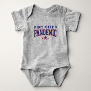Pint-Sized Pandemic Unisex Hipster Baby One-Biet T Shirt