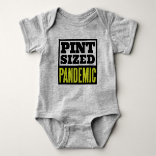 Pint-Sized Pandemic Unisex Hipster Baby One-Biet T Shirt