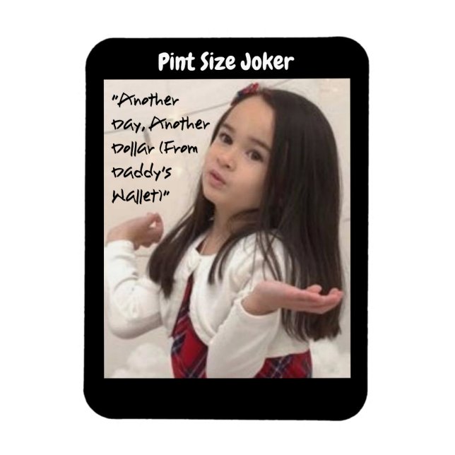 Pint Storlek Joker: Dollar från Papporna Wallet Magnet (Vertikal)