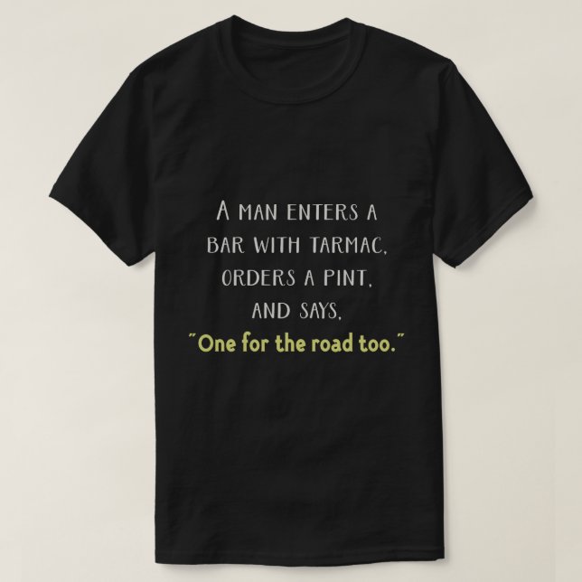 Pint, tack, och en till vägen t shirt (Design framsida)