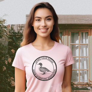 Pintail Anka Waterfowl Nature Bird Organisation T Shirt