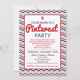 Pinterest Party Inbjudan