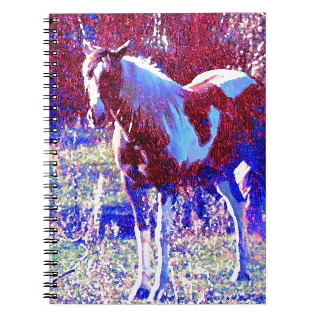 Pinto Horse Anteckningsbok Med Spiral (Framsidan)