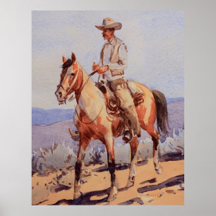 Pinto Horse av Edward Borein Poster