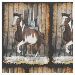 Pinto Horse på Springa Tyg