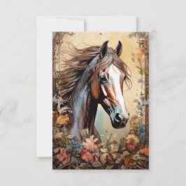 Pinto Horse Tack Kort