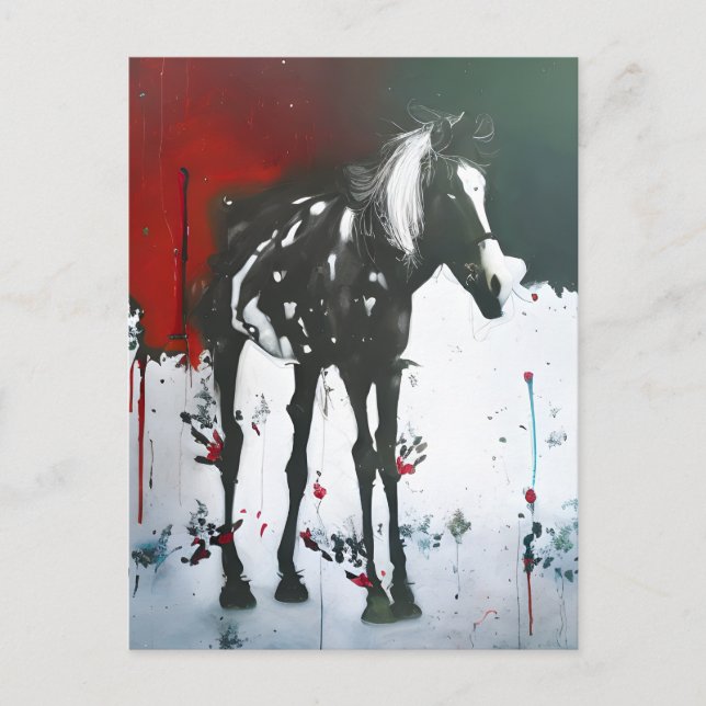 Pinto Horse Vykort (Framsida)