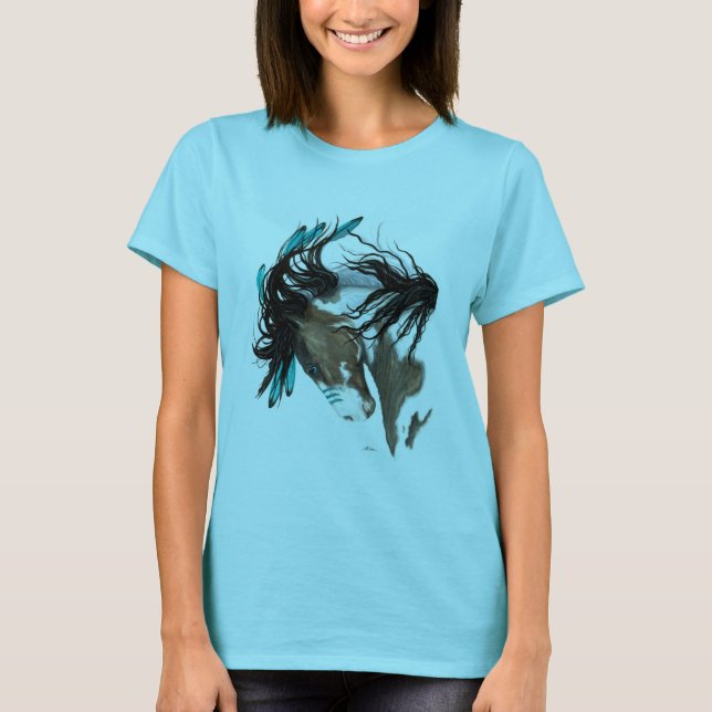 Pinto Majestic Horse by Bihrle T Shirt (Framsida)